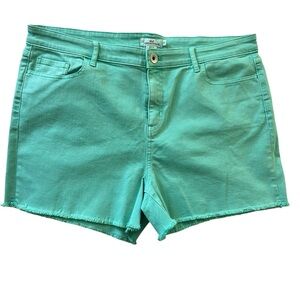 VINEYARD VINES DENIM RAW EDGE SHORTS Size 33 Turquoise Blue